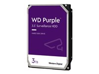 WD Purple WD30PURZ - Hårddisk - 3 TB - inbyggd - 3.5" - SATA 6Gb/s - 5400 rpm - buffert: 64 MB WD30PURZ