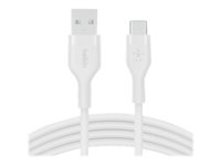 Belkin BOOST?CHARGE Flex, 1 m, USB A, USB C, USB 2.0, Vit CAB008BT1MWH