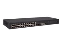 HPE 5130-24G-2SFP+-2XGT EI - Switch - L3 - Administrerad - 24 x 10/100/1000 + 2 x 1 Gigabit / 10 Gigabit SFP+ + 2 x 10 Gigabit Ethernet - rackmonterbar JG938A#ABB