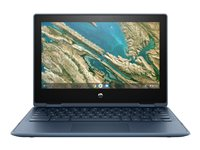 HP Chromebook x360 11 G3 Education Edition - Flipputformning - Intel Celeron - N4020 / upp till 2.8 GHz - Chrome OS - UHD Graphics 600 - 4 GB RAM - 32 GB eMMC - 11.6" IPS pekskärm 1366 x 768 (HD) - IEEE 802.11b, IEEE 802.11a, IEEE 802.11g, IEEE 802.1 9TX96EA#UUW