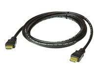 ATEN 15 m HDMI-höghastighetskabel med Ethernet, 15 m, HDMI Typ A (standard), HDMI Typ A (standard), 4096 x 2160 pixlar, 3D kompatibilitet, Svart 2L-7D15H