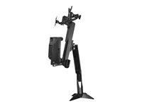 SIT STAND DUAL MONITOR ARM FOR UP TO 24IN MONITORS - ADJUSTABLE ARMSTSCP2