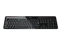 Logitech Wireless Solar Keyboard K750, Fullstor (100 %), Trådlös, RF Trådlös, AZERTY, Svart 920-002915