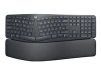 Logitech ERGO K860 - Tangentbord - trådlös - 2.4 GHz, Bluetooth 5.0 - QWERTY - brittisk - grafit 920-010107