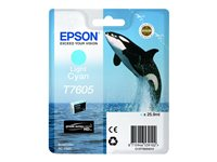 Epson T7605 Ljus cyan, Pigmentbaserat bläck, 25,9 ml, 1 styck C13T76054010