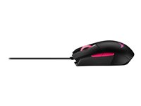 ASUS ROG Strix Impact II Electro Punk, Optisk, USB Type-A, 6200 DPI, Svart, Rosa 90MP01U0-BMUA00