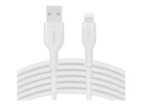 Belkin CAA008BT3MWH, 3 m, USB A, USB C/Lightning, Hankoppling, Hankoppling, Vit CAA008BT3MWH