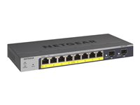 NETGEAR GS110TP, hanterad, L2/L3/L4, Gigabit Ethernet (10/100/1000), Full duplex, Strömförsörjning via Ethernet (PoE) stöd GS110TP-300EUS