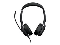 Jabra Evolve2 50 MS Stereo - Headset - på örat - kabelansluten - aktiv brusradering - USB-C - svart - Zoomcertifierad, Certifierad för Microsoft-teams, Cisco Webex Certified, Alcatel-Lucent-certifierad, Unify-certifierad, Google Meet-certifierad, Ama 25089-999-899