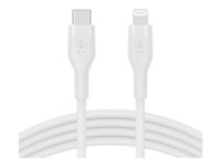 Belkin CAA009BT2MWH, 2 m, USB C, USB C/Lightning, Hankoppling, Hankoppling, Vit CAA009BT2MWH