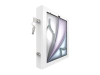 Compulocks iPad Air M2 13" (2024), Apex Secured Enclosure Wall Mount - Monteringssats (hölje, ställ) - för surfplatta - låsbar - metallram - vit - skärmstorlek: 13" - väggmonterbar, bänkskiva - för Apple 13-inch iPad Air (M2) 333W13APXW