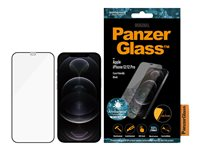 PanzerGlass 2711, Apple, Apple - iPhone 12, Apple - iPhone 12 Pro, Torr applicering, Reptålig, Stöttålig, Antibakteriell, Transparent, 1 styck 2711