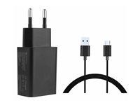 USB Power Adapter Black 12W 5V 2.4A USB Output EU MBXAP-AC0007-B