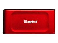 Kingston XS1000 - SSD - 1 TB - extern (portabel) - USB 3.2 Gen 2 (USB-C kontakt) - röd SXS1000R/1000G