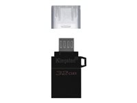 Kingston Technology DataTraveler microDuo3 G2, 32 GB, USB Type-A / Micro-USB, 3.2 Gen 1 (3.1 Gen 1), Andra, 1,7 g, Svart DTDUO3G2/32GB