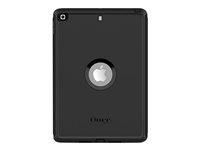 OtterBox Defender Case för Apple 10.2-inch iPad (7:e generation, 8:e generation, 9:e generation), stöttåligt, extra robust skyddande skal med inbyggt skärmskydd, 2x testad till militärstandard, svart färg 77-62032