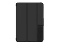 OtterBox Symmetry Folio Case för Apple 10.2-inch iPad (7:e generation, 8:e generation, 9:e generation), stöttåligt, fallskyddat, tunt skyddande foliofodral, testad till militärstandard, svart färg 77-62045