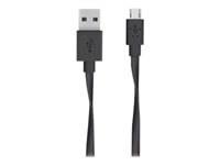 Belkin Micro-USB to USB-A Flat Cable 1.8m Black /F2CU046bt06-BLK F2CU046BT06-BLK