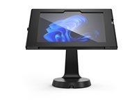 Compulocks Surface GO 1-4 Gen Apex Enclosure Mast Counter Stand - Monteringssats (hölje, ställ) - för surfplatta - låsbar - metallram - svart - skärmstorlek: 10"-10.5" - väggmonterbar, bänkskiva - för Microsoft Surface Go, Go 2, Go 2 for Business, Go 333B510APXB