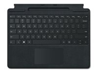 Microsoft Surface Pro Signature Keyboard - Tangentbord - med accelerometer, pekdyna, Förvarings- och laddningsfack för Surface Slim Pen 2 - QWERTY - brittisk - svart - för Surface Pro 8, Pro 9 8XB-00141
