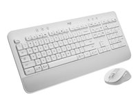 Logitech Signature MK650 for Business - Sats med tangentbord och mus - trådlös - 2.4 GHz, Bluetooth LE - QWERTY - ungerska - offwhite 920-011036