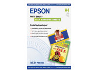 EPSON Inkjetphotopaper selbstklebend A4 10sh 167g/m C13S041106