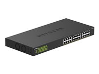 NETGEAR GS324PP, Ohanterad, Gigabit Ethernet (10/100/1000), Full duplex, Strömförsörjning via Ethernet (PoE) stöd, Rackmontering GS324PP-100EUS