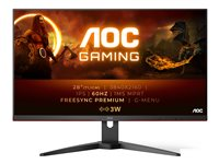 AOC G2 U28G2AE/BK, 71,1 cm (28"), 3840 x 2160 pixlar, 4K Ultra HD, LED, 1 ms, Svart U28G2AE/BK