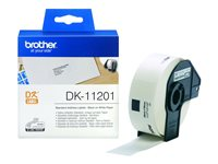 Brother DK-11201, Svart på vitt, 400 styck, DK, Svart, Vit, direkt termal, Kina DK11201