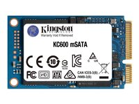 Kingston Technology KC600, 1,02 TB, mSATA, 550 MB/s, 6 Gbit/s SKC600MS/1024G