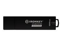 Kingston Technology IronKey D300, 128 GB, USB Type-A, 3.2 Gen 1 (3.1 Gen 1), 250 MB/s, Keps, Svart IKD300SM/128GB