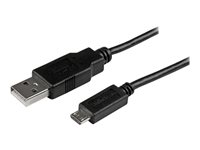 StarTech.com Kort Micro USB-kabel - 15 cm, 0,15 m, USB A, Micro-USB B, USB 2.0, Hane/Hane, Svart USBAUB15CMBK