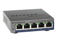 NETGEAR GS105E-200PES, hanterad, L2/L3, Gigabit Ethernet (10/100/1000), Full duplex GS105E-200PES