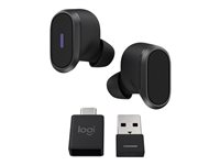 Logitech Zone, True Wireless Stereo (TWS), Samtal/musik, 13 g, Headset, grafit 985-001082