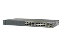 Cisco Catalyst 2960-Plus 24LC-S - Switch - Managed - 24 x 10/100 + 2 x combo Gigabit SFP - rack-mountable - PoE (123 W) WS-C2960+24LC-S