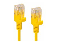 U/UTP CAT6A Slim 10M Yellow Unshielded Network Cable, V-UTP6A10Y-SLIM