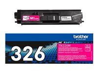 Brother TN-326M, 3500 sidor, Magenta, 1 styck TN326M