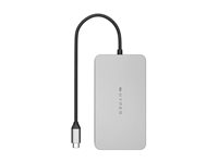 Targus DUEL HDMI 10-IN1, USB 3.2 Gen 1 (3.1 Gen 1) Type-C, 100 W, Rostfritt stål, MicroSD (TransFlash), SD, 4K Ultra HD, 60 hz HDM1H-GL