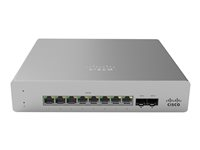 Cisco Meraki Cloud Managed MS120-8 - Switch - Administrerad - 8 x 10/100/1000 (PoE+) + 2 x Gigabit SFP - skrivbordsmodell, väggmonterbar - PoE+ (124 W) MS120-8FP-HW