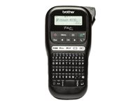 Brother P-Touch PT-H110 - Etikettskrivare - monokrom - termisk överföring - Rulle (1,2 cm) - 180 dpi - upp till 20 mm/sek - tvåradig utskrift PTH110ZW1