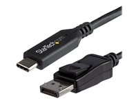 StarTech.com CDP2DP146B, 1,8 m, USB Type-C, DisplayPort, Hankoppling, Hankoppling, Rak CDP2DP146B