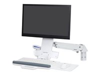 STYLEVIEW SIT-STAND COMBO ARM BRIGHT WHITE MSD 45-266-216