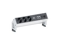 DESK2 tabletop Power strip w/3xPower, 2xRJ-45, 1xUSB o 902.502