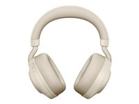 Evolve2 85 headset beige MS, Link 380 BT adapter USB-C MS,1.2m USB-C to USB-A Cable, 3.5mm jack audio cable,Flight adapter, Carry case, Warranty and warning (safety leaflets) 28599-999-898