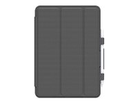 OtterBox UnlimitED Folio Case för Apple 10.2-inch iPad (7:e generation, 8:e generation, 9:e generation), stöttåligt, skyddande foliofodral med inbyggt skärmskydd, grå färg, Utan förpackning 77-62041