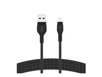 Belkin CAA010BT2MBK, 2 m, USB C, USB C/Lightning, Hankoppling, Hankoppling, Svart CAA010BT2MBK