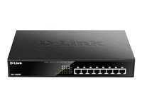 D-Link DGS-1008MP, Ohanterad, Gigabit Ethernet (10/100/1000), Full duplex, Strömförsörjning via Ethernet (PoE) stöd, Rackmontering, 1U DGS-1008MP