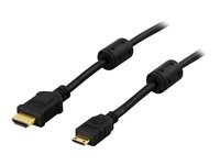 Deltaco HDMI-1026, 2 m, HDMI Typ A (standard), HDMI Type C (Mini), 18,6 Gbit/s, Svart HDMI-1026