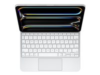 Apple Magic Keyboard - Tangentbord och foliefodral - med pekdyna - bakgrundsbelyst - Apple Smart connector - vit MWR03Y/A