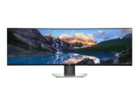 DELL UltraSharp U4919DW, 124,5 cm (49"), 5120 x 1440 pixlar, UltraWide Dual Quad HD, LCD, 8 ms, Svart, Silver DELL-U4919DW